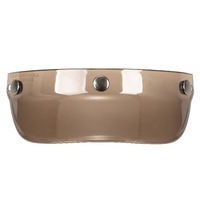 Visière universelle à 3 boutons-pression,  pare-vent rabattable pour casque de moto à visage ouvert
