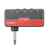 VITOOS METAL Amplificateur de casque pour guitare Prise 1/4 pouce Prise casque 3, 5 mm et entrée auxiliaire avec commandes de volume de tonalité de gain Batterie rechargeable intégrée