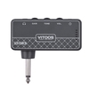 VITOOS METAL Amplificateur de casque pour guitare Prise 1/4 pouce Prise casque 3, 5 mm et entrée auxiliaire avec commandes de volume de tonalité de gain Batterie rechargeable intégrée