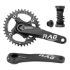 Vélo de montagne droite gauche manivelle bras simple manivelle anneau pédalier ensemble 170MM 104BCD alliage d