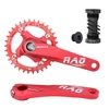 Vélo de montagne droite gauche manivelle bras simple manivelle anneau pédalier ensemble 170MM 104BCD alliage d