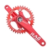 Vélo de montagne droite gauche manivelle bras simple manivelle anneau pédalier ensemble 170MM 104BCD alliage d