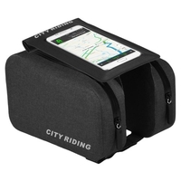 Vélo de vélo Top Tube sac étanche à la pluie vtt vélo cadre avant écran tactile sac de téléphone portable sacoche