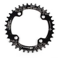 Vélo étroit plateau large Pédalier ovale rond unique Chainwheel MTB vélo de montagne BCD 104 MM Chainrings 32T / 34T / 36T