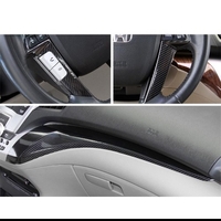 Voiture 6D Noir En Fiber De Carbone Autocollant Brillant Vinyle Film Wrap Car Styling Decal Autocollant 300 * 3000mm
