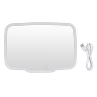 Voiture Leds Maquillage Vanité Miroir Véhicule Pare-Soleil Conseil Rechargeable Cosmétiques Miroir avec Dimmable Led Lampe