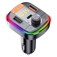Voiture MP3 lecteur de musique BT FM émetteur récepteur Radio PD/USB chargeur de voiture mains libres appel Support u-disque lecture affichage de la tension