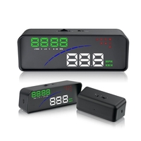 Voiture P9 HUD Affichage tête haute OBD Smart Digital Meter 2 Display Way Over Speed Warning Alarm Température de l