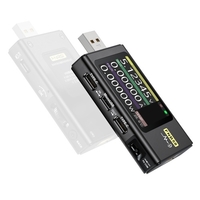 Voltmètre numérique Portable ampèremètre USB testeur TYPE-C téléphone Portable recharge rapide protocole testeur de détection déclencheur capacité mesure ondulation mesure