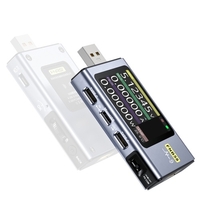 Voltmètre numérique Portable ampèremètre USB testeur TYPE-C téléphone Portable recharge rapide protocole testeur de détection déclencheur capacité mesure ondulation mesure