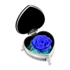 Vraie fleur de rose conservée en cadeau boîte en forme de coeur Rose éternelle cadeau pour les femmes fête des mères saint valentin mariage romantique