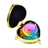 Vraie fleur de rose conservée en cadeau boîte en forme de coeur Rose éternelle cadeau pour les femmes fête des mères saint valentin mariage romantique