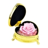 Vraie fleur de rose conservée en cadeau boîte en forme de coeur Rose éternelle cadeau pour les femmes fête des mères saint valentin mariage romantique