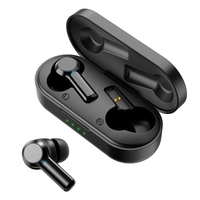 Véritables écouteurs sans fil BT 5.0 Écouteurs Intra-auriculaires Écouteurs de musique anti-transpiration Casque de sport Contrôle tactile avec micro Étui de charge 400mAh
