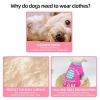 Vêtements pour animaux domestiques Chemises pour chiens T-shirts pour chiens Chemise imprimée pour animaux de compagnie Chemise Printemps Eté Vêtements pour petits chiens Chats