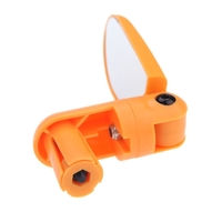 VTT vélo vélo Cyclisme miroir guidon Mini verre ajustable Rearview jaune