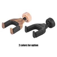 Wall Mount Guitar Hanger Holder Hook Keeper Auto Grip Système de verrouillage de base ronde pour électrique Guitare acoustique Basse Instrument à cordes