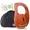 Walter.t WH-16 16 cordes en bois Lyre harpe cordes en métal Instrument à cordes en bois massif
