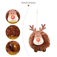 Wapiti Arbre De Noël Pendentifs Ornement En Bois Suspendus Elk Signe Joyeux Noël Arbre De Noël Décorations Suspendues DIY Ornements De Fête De Noël