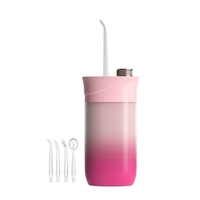 Water Flosser Irrigator oral sans fil IPX7 Nettoyant pour dents sans fil étanche 3 modes USB Rechargeable Flosser avec réservoir d