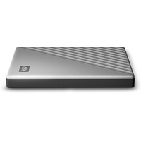 WD My Passport Ultra 2, 5 pouces Disque dur mobile Interface Type-C Texture métallique Cryptage matériel AES 256 bits intégré 4 To Argent