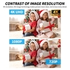 Webcam 4K AF autofocus Webcam Microphone intégré Plug and Play avec couvercle de confidentialité Haut-parleurs intégrés à plusieurs étages Noir