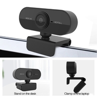 Webcam USB 1080P avec micro pour ordinateur portable Web Cam Clip-on Web Camera pour conférence d