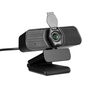 Webcam USB 2K caméra Web à mise au point manuelle avec couvercle de confidentialité Microphone de réduction de bruit intégré Caméra de vidéoconférence sans lecteur