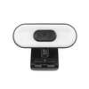 Webcam USB 4K avec suppression du bruit micro omnidirectionnel en silicone/lumière de remplissage/couvercle de confidentialité Prise en charge du zoom et de la mise au point automatiques/Rotation flexible
