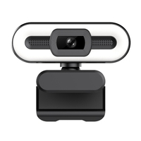 Webcam USB 4K Plug and Play avec éclairage du microphone intégré