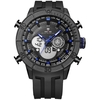 WEIDE WH6308 Montre Homme Double Quartz Numérique Deux Mouvements