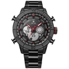 WEIDE WH6308 Montre Homme Double Quartz Numérique Deux Mouvements