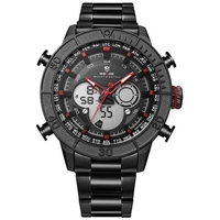 WEIDE WH6308 Montre Homme Double Quartz Numérique Deux Mouvements