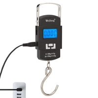 WeiHeng WH-A25 Balance électronique portable rechargeable avec affichage LCD Balance à bagages 55 kg