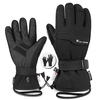 WEST BIKING Gants épais double couche Ski Cyclisme Motos Gants de sport Gants 3M imperméables et résistants au froid Gants d