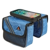 WEST BIKING Sac de cyclisme Sac de tube supérieur avant Sac de téléphone à écran tactile Sacs de vélo