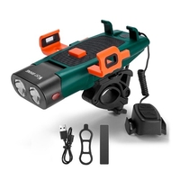 WEST vélo 5-en-1 USB Rechargeable vélo support pour téléphone portable Cycle support avant
