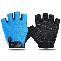 WEST vélo demi-doigts gant sport course cyclisme gant de vélo absorbant les chocs respirant gant cyclisme gant route vélo gant