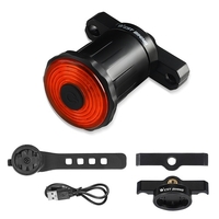 WEST vélo Intelligent détection de lumière vélo feu arrière vélo lampe arrière