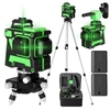 Weytoll Multifonctionnel Auto-nivelant 3D 12 Lignes Outil de Niveau Laser Lignes Horizontales Verticales avec 1.5M 3 Hauteurs Réglable Alliage Barre D