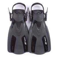 WHALE adulte court Snorkeling Palmes Flippers avec bain talon réglable Sports nautiques
