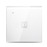Wi-Fi Smart Wall Touch Interrupteur Tactile Panneau Verre Télécommande Compatible avec Alexa Google Home