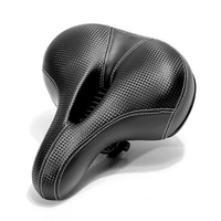Wide Big Bike Saddle Seat Pad Ergonomic Groove Dual-spring Shockproof Soft Comfortable Bike Cushion