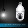 WiFi 360 Panoramic Bulb Camera 1080P Security Camera avec 2.4GHz WiFi 360 Degré Panoramique visionnement