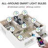 WiFi Smart Bulb Light LED 5W 90-265V 2800K-6200K+RGB GU10 Dimmable Light Phone APP Télécommande Compatible avec Alexa Google Home pour le contrôle vocal,  1 paquet