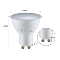WiFi Smart Bulb Light LED 5W 90-265V 2800K-6200K+RGB GU10 Dimmable Light Phone APP Télécommande Compatible avec Alexa Google Home pour le contrôle vocal,  2pack