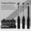 WISRETEC 2-20Nm 1/4 pouce 18 pièces double Scable clé dynamométrique ensemble préréglé clé dynamométrique Bits ensemble clé dynamométrique réglable pour ménage vélo voiture réparation avec boîte de rangement