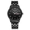 WLISTH Q359 Montre pour couple élégante et élégante pour lui et pour elle Montre-bracelet à quartz Montre classique pour hommes et femmes avec semaine/Date/Lumineux/30M Bracelet en acier inoxydable étanche