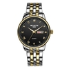 WLISTH Q359 Montre pour couple élégante et élégante pour lui et pour elle Montre-bracelet à quartz Montre classique pour hommes et femmes avec semaine/Date/Lumineux/30M Bracelet en acier inoxydable étanche
