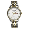 WLISTH Q359 Montre pour couple élégante et élégante pour lui et pour elle Montre-bracelet à quartz Montre classique pour hommes et femmes avec semaine/Date/Lumineux/30M Bracelet en acier inoxydable étanche